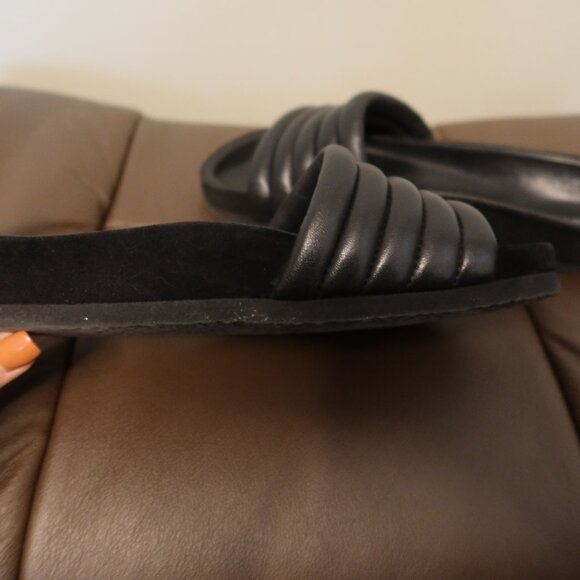 $430 Isabel Marant Hellea black lamb leather padded sandals size 36 with box - Picture 6 of 14